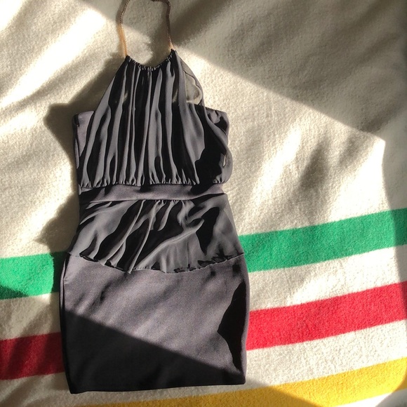 Black peplum dress - Picture 6 of 7